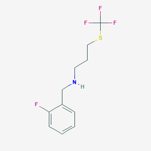 (2-Fluoro-benzyl)-(3-trifluoromethylsulfanylpropyl)-amine