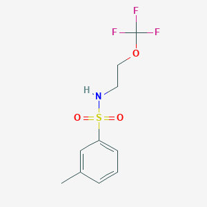 3-methyl-N-[2-(trifluoromethoxy)ethyl]benzene-1-sulfonamide