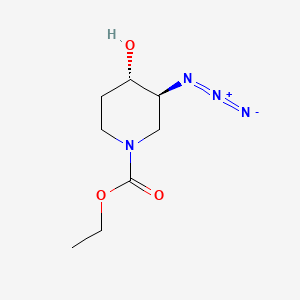 (3S,4S)-ethyl 3-azido-4-hydroxypiperidine-1-carboxylate