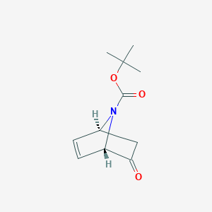 molecular formula C11H15NO3 B11760647 Tert-butyl (1S,4S)-5-oxo-7-azabicyclo[2.2.1]hept-2-ene-7-carboxylate 