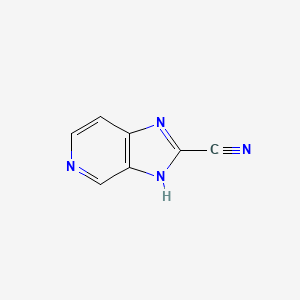 molecular formula C7H4N4 B11760678 3H-Imidazo[4,5-c]pyridine-2-carbonitrile 