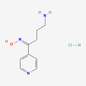 (E)-N-[4-amino-1-(pyridin-4-yl)butylidene]hydroxylamine hydrochloride