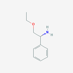 molecular formula C10H15NO B11760718 (1R)-2-ethoxy-1-phenylethan-1-amine 