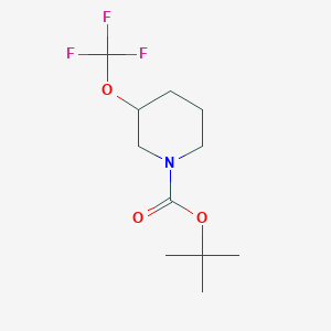 molecular formula C11H18F3NO3 B11760774 3-Trifluoromethoxy-piperidine-1-carboxylic acid tert-butyl ester 