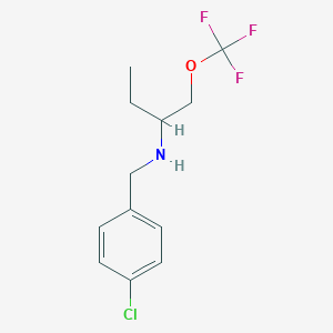 (4-Chloro-benzyl)-(1-trifluoromethoxymethylpropyl)-amine