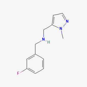 [(3-fluorophenyl)methyl][(1-methyl-1H-pyrazol-5-yl)methyl]amine