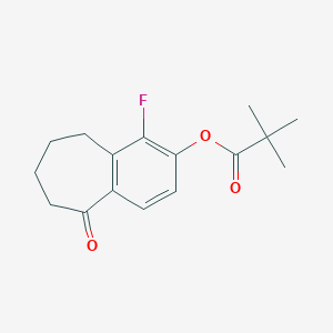 1-Fluoro-5-oxo-6,7,8,9-tetrahydro-5H-benzo[7]annulen-2-yl pivalate