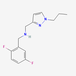 [(2,5-difluorophenyl)methyl][(1-propyl-1H-pyrazol-3-yl)methyl]amine