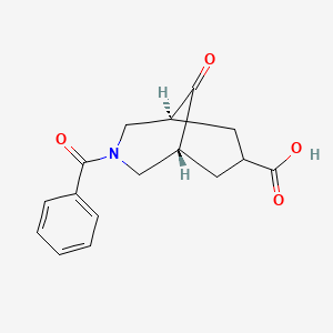 (1R,5S)-3-benzoyl-9-oxo-3-azabicyclo[3.3.1]nonane-7-carboxylic acid