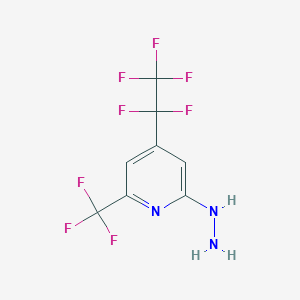 (4-Pentafluoroethyl-6-trifluoromethyl-pyridin-2-yl)-hydrazine