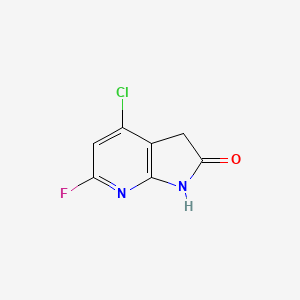 4-Chloro-6-fluoro-1,3-dihydropyrrolo[2,3-b]pyridin-2-one