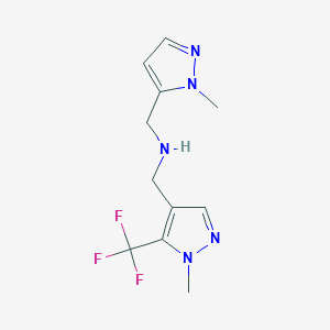 [(1-methyl-1H-pyrazol-5-yl)methyl]({[1-methyl-5-(trifluoromethyl)-1H-pyrazol-4-yl]methyl})amine