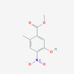 molecular formula C9H9NO5 B11760970 Methyl 5-hydroxy-2-methyl-4-nitrobenzoate 