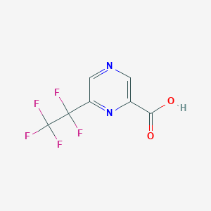 6-(1,1,2,2,2-Pentafluoroethyl)pyrazine-2-carboxylic acid