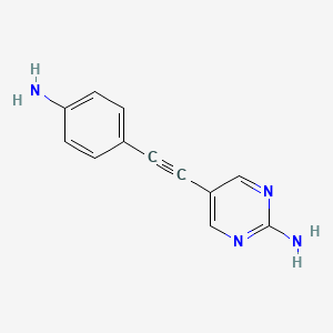 5-[(4-Aminophenyl)ethynyl]pyrimidin-2-amine