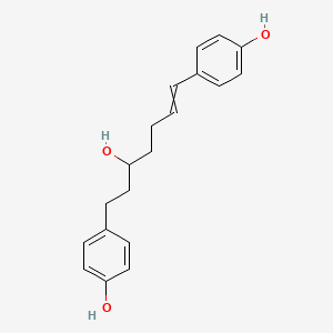 4-[5-Hydroxy-7-(4-hydroxyphenyl)hept-1-EN-1-YL]phenol