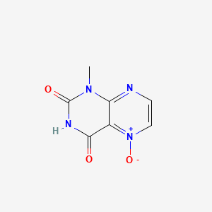 molecular formula C7H6N4O3 B1176100 1-methyl-2,4(1H,3H)-pteridinedione 5-oxide 