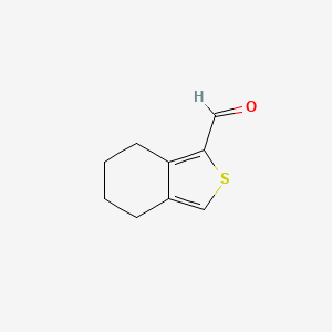 molecular formula C9H10OS B11761004 4,5,6,7-Tetrahydrobenzo[c]thiophene-1-carbaldehyde 