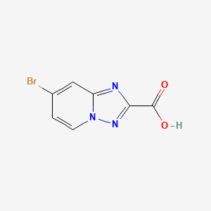 molecular formula C7H4BrN3O2 B11761011 7-Bromo-[1,2,4]triazolo[1,5-A]pyridine-2-carboxylic acid 