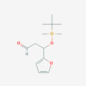 3-(Tert-butyldimethylsilyloxy)-3-(furan-2-yl)-propanal