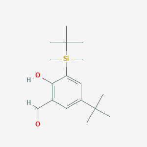 5-(1,1-Dimethylethyl)-3-[(1,1-dimethylethyl)dimethylsilyl]-2-hydroxybenzaldehyde