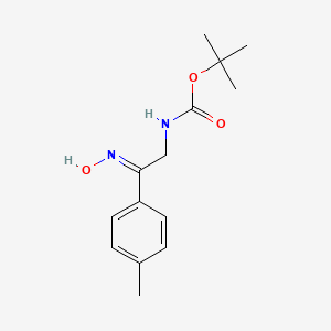 tert-butyl N-[(2Z)-2-(hydroxyimino)-2-(4-methylphenyl)ethyl]carbamate