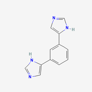 molecular formula C12H10N4 B11761086 1,3-Bis(1H-imidazol-4-yl)benzene 