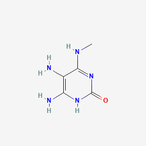 molecular formula C5H9N5O B1176109 4,5-diamino-6-methylamino-1H-pyrimidin-2-one 