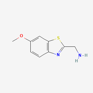 molecular formula C9H10N2OS B11761106 (6-Methoxybenzo[d]thiazol-2-yl)methanamine 