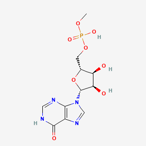 [(2R,3S,4R,5R)-3,4-dihydroxy-5-(6-hydroxypurin-9-yl)tetrahydrofuran-2-yl]methyl methyl hydrogen phosphate