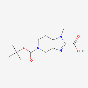 1-methyl-5-[(2-methylpropan-2-yl)oxycarbonyl]-6,7-dihydro-4H-imidazo[4,5-c]pyridine-2-carboxylic acid