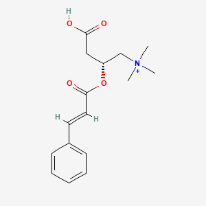 [(2R)-3-carboxy-2-{[(2E)-3-phenylprop-2-enoyl]oxy}propyl]trimethylazanium