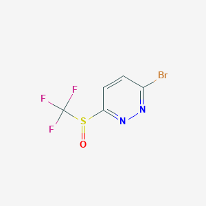 3-Bromo-6-((trifluoromethyl)sulfinyl)pyridazine