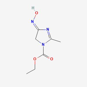 molecular formula C7H11N3O3 B1176116 Ethyl 4-(hydroxyimino)-2-methyl-4,5-dihydro-1H-imidazole-1-carboxylate CAS No. 145799-20-8