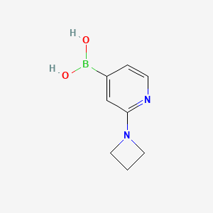 [2-(Azetidin-1-yl)pyridin-4-yl]boronic acid