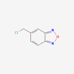 molecular formula C7H5ClN2O B11761182 5-(Chloromethyl)benzo[c][1,2,5]oxadiazole 