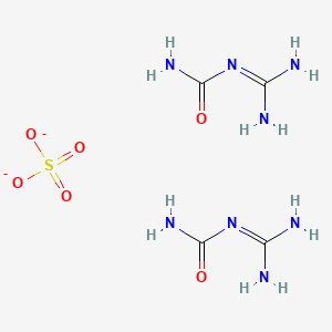 molecular formula C4H12N8O6S-2 B11761200 Bis(carbamimidoylurea) sulfate 