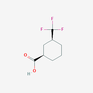 (1R,3S)-3-(Trifluoromethyl)cyclohexane-1-carboxylic acid