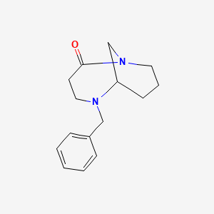 molecular formula C15H20N2O B11761209 5-Benzyl-1,5-diazabicyclo[4.3.1]decan-2-one 