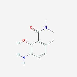 molecular formula C10H14N2O2 B11761212 3-amino-2-hydroxy-N,N,6-trimethylbenzamide 