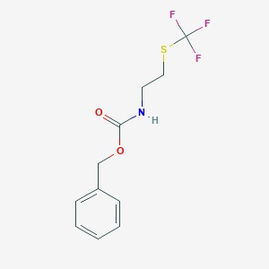 (2-Trifluoromethylsulfanyl-ethyl)-carbamic acid benzyl ester