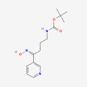 tert-butyl N-[(4Z)-4-hydroxyimino-4-pyridin-3-ylbutyl]carbamate