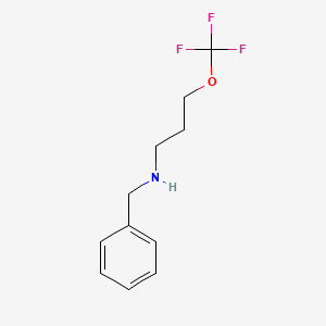 molecular formula C11H14F3NO B11761256 Benzyl-(3-trifluoromethoxy-propyl)-amine 