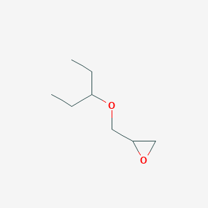 molecular formula C8H16O2 B11761310 2-[(1-Ethylpropoxy)methyl]oxirane 