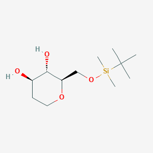 (2R,3S,4R)-2-(((tert-Butyldimethylsilyl)oxy)methyl)tetrahydro-2H-pyran-3,4-diol