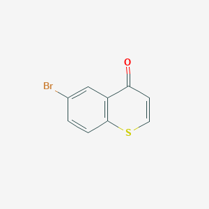 molecular formula C9H5BrOS B11761351 6-Bromo-4H-thiochromen-4-one 