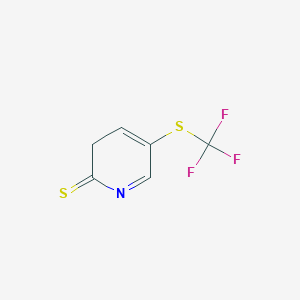 molecular formula C6H4F3NS2 B11761368 5-Trifluoromethylsulfanyl-3h-pyridine-2-thione 