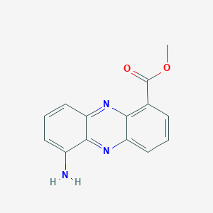 molecular formula C14H11N3O2 B11761382 Methyl 6-aminophenazine-1-carboxylate 