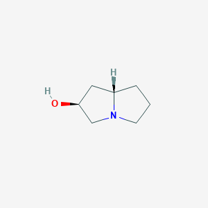 molecular formula C7H13NO B11761387 (2S,7aS)-Hexahydro-1H-pyrrolizin-2-ol 