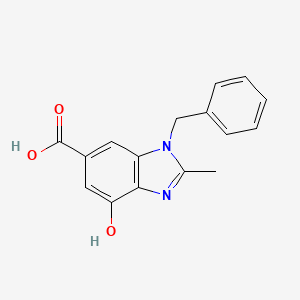 1-benzyl-4-hydroxy-2-methyl-1H-1,3-benzodiazole-6-carboxylic acid